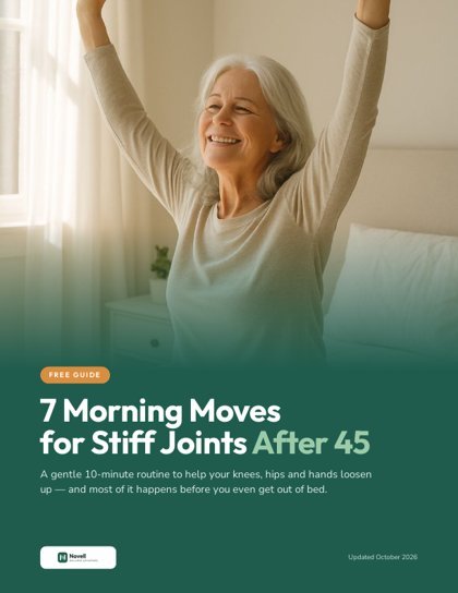 Free guide: 7 Morning Moves for Stiff Joints After 45
